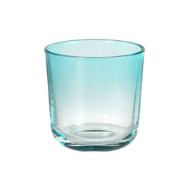 candle holder OURI glass blue H 80 mm Ø 68 mm | 78 mm product photo