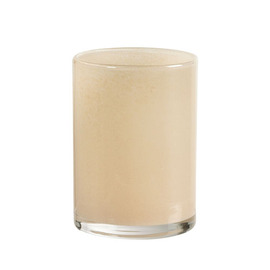 LED candle holder SILKY glass beige Ø 85 mm H 155 mm product photo