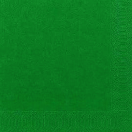 tissue napkins 3 ply fold 1/4 hunter green product photo