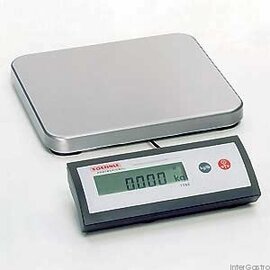 Digitalwaage Soehnle 7755, stainless steel platform, platform size 310 x 275 x 35 mm, weighing range 0-30 kg, digit step 10 g, version with charging unit and battery pack product photo
