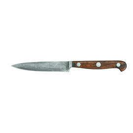 larding knife FRANZ GÜDE Damascus curved blade smooth cut | blade length 10 centimeters product photo