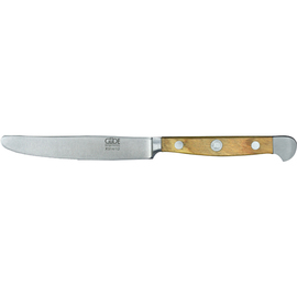 dining knife ALPHA OLIVE | olive wood serrated cut blade length 120 mm product photo