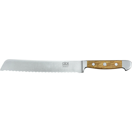 bread knife ALPHA OLIVE blade steel wavy cut | blade length 21 cm product photo
