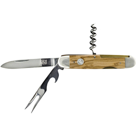 pocket knife ALPHA OLIVE blade steel pitchfork | blade length 7 cm product photo