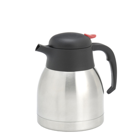 Thermos flask | 1.0 ltr silver coloured stainless steel insert H 165 mm product photo