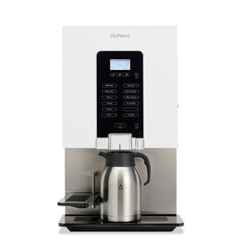 hot beverage automat OPTIVEND 33 TS NG white | 3 product containers product photo