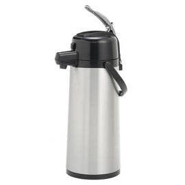 vacuum pump jug EXCELSO 2.1 ltr stainless steel stainless steel insert pressure cap  H 455 mm product photo