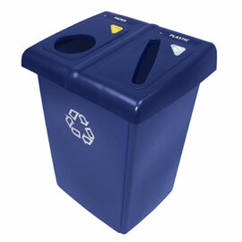 recycling station GLUTTON blue 2 drop-in apertures product photo