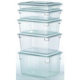 food container with lid polycarbonate clear transparent 32.2 l  L 457 mm  B 660 mm  H 152 mm product photo