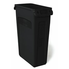 waste container 87 ltr plastic black  L 558 mm  B 279 mm  H 762 mm with ventilation duct product photo