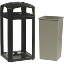 dome with ashtray LANDMARK 189.2 ltr plastic black  L 660 mm  B 660 mm  H 1181 mm product photo