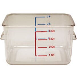 container polycarbonate clear transparent 3.8 ltr graduated scale  L 222 mm  B 211 mm  H 121 mm product photo
