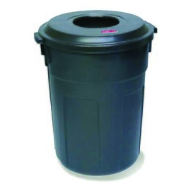 Atrium ™ plastic container, polyethylene, Ø 55,9 x 71,1 cm, 121,1 L, black (delivery without cover) product photo