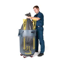 aerated container BRUTE CONTAINER 166.5 ltr plastic grey Ø 610 mm  H 800 mm product photo