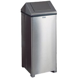 Waste container &quot;Waste Master&quot;, 90 L, with 60 L plastic insert, stainless steel product photo