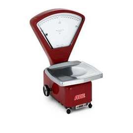 Kitchen and loading scale, model &quot;PICCOLO 2-R&quot; mechanical, color: red, maximum load 2 kg, numeric step 1 g, calibrated, platform: 250 x 220 mm product photo