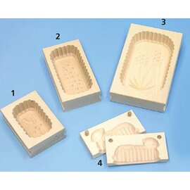butter mould wood rectangular 125 g product photo