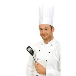 chef's hat LE GRAND CHEF disposable viscose fleece white adjustable  H 250 mm product photo