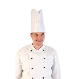 chef's hat EXCELLENT disposable paper white adjustable  H 300 mm product photo