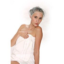 shower cap polyethylene 20 µm transparent product photo