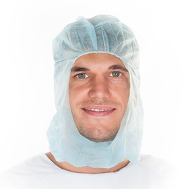 astronaut's hood one-size-fits-all INDUSTRY HYGOSTAR blue PP fleece product photo