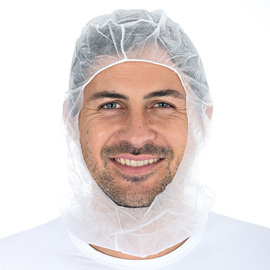 astronaut's hood one-size-fits-all HYGOSTAR white PP fleece product photo