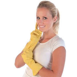 universal glove BETTINA XL latex yellow product photo