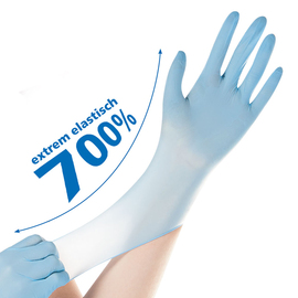 nitrile gloves XL blue SAFE SUPER STRETCH • powder-free product photo