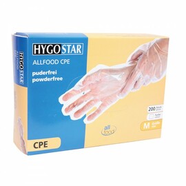 CPE gloves ALLFOOD XL CPE transparent | 300 mm product photo  S