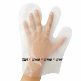 hygienic gloves polyethylene transparent product photo