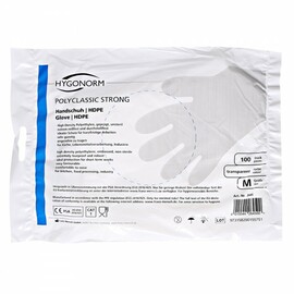 HDPE gloves POLYCLASSIC STRONG L HDPE transparent | 290 mm product photo  S
