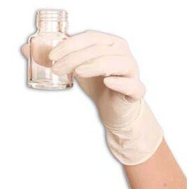 disposable glove GRIP L latex white powder-free | disposable product photo