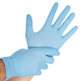 examination gloves SAFE VIRUS S nitrile blue | 240 mm product photo
