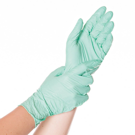 nitrile gloves S green SAFE LIGHT • powder-free product photo
