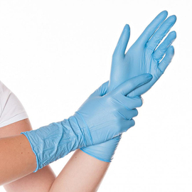 nitrile gloves L blue SAFE LONG • powder-free product photo