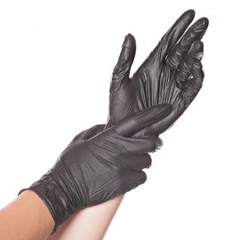 nitrile gloves XXL black SAFE LIGHT • powder-free product photo