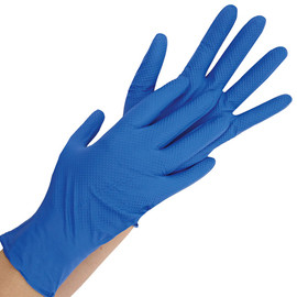nitrile gloves S blue POWER GRIP • powder-free product photo