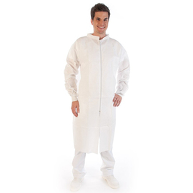 Visitor smock | Lab coat XL SMS white L 1100 mm product photo