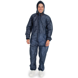 overall ECO XL PP fleece dark blue hood product photo