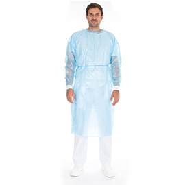 protective gown Protect M blue L 1150 mm product photo