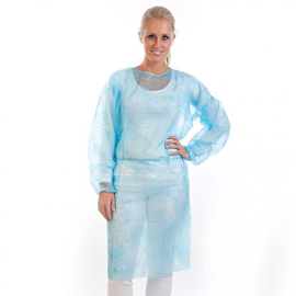 smock with arm elastic XXL PP fleece blue L 1400 mm product photo