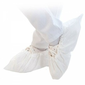 Shoe Covers STANDARD HYGOSTAR white CPE 40 µm L 410 mm | disposable product photo