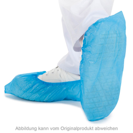 Shoe Covers CPE one-size-fits-all disposable 40 my blue product photo