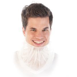 beard cover Extra Large PP fleece white L 500 mm W 300 mm product photo