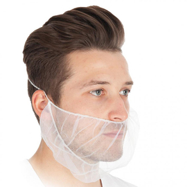 beard cover nylon white L 460 mm W 200 mm product photo