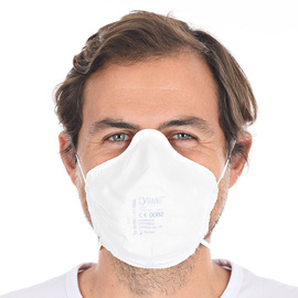 respirator mask FFP3à Comfortà one-size-fits-allà white product photo