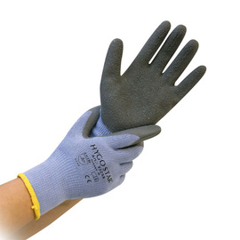 Cold protection gloves THERMO GRIP S/7 cotton purple • lined 230 mm product photo