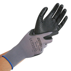 work gloves ERGO FLEX NOPPEN S/7 grey 230 mm product photo