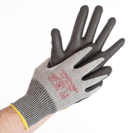 touch screen gloves CUT SAFE TOUCH L / 9 grey black 260 mm product photo