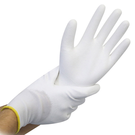 work gloves ULTRA FLEX HAND XL/10 white 3/4 coated 260 mm product photo